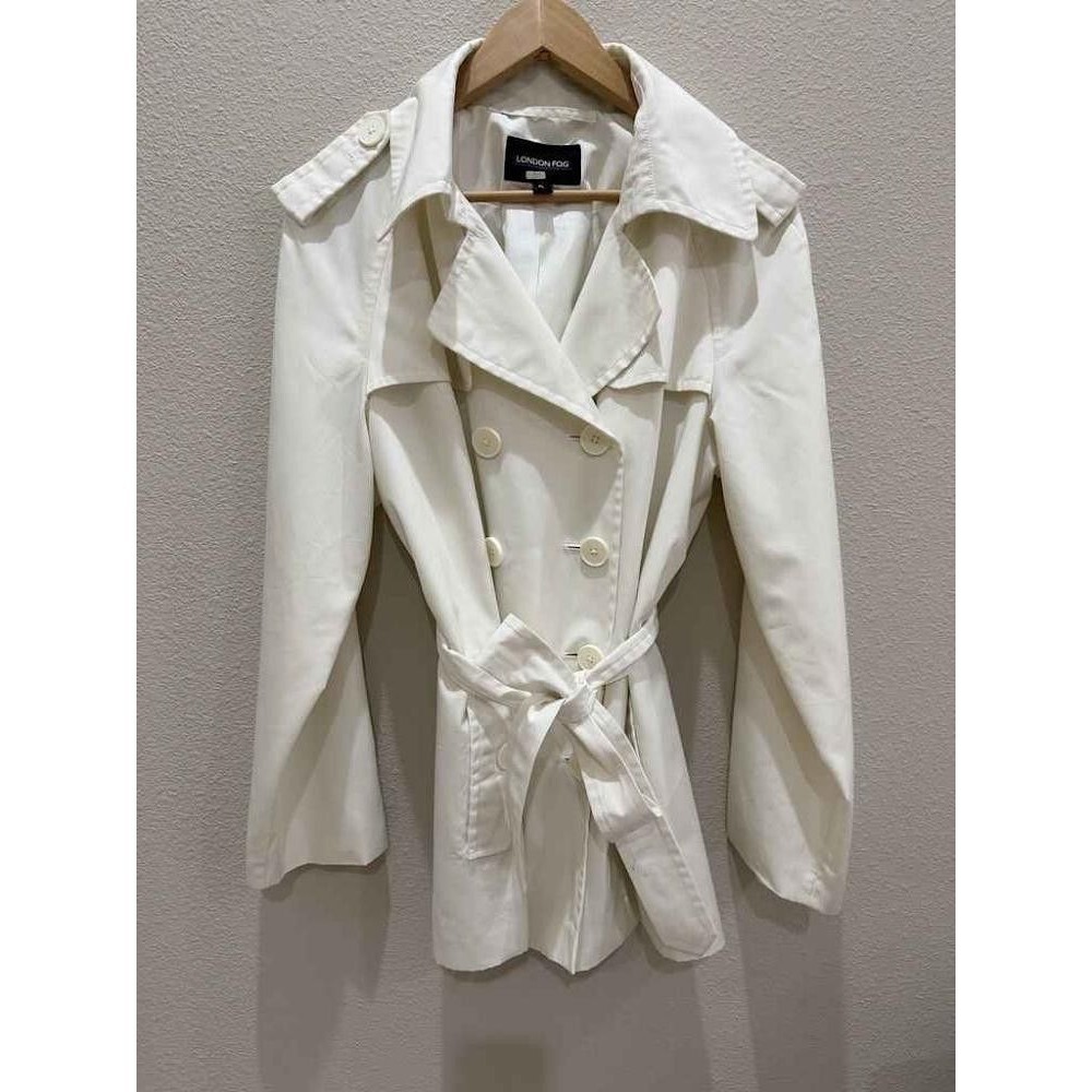 London Fog Women's Double-Breasted Short Trench Coat - Size XL
